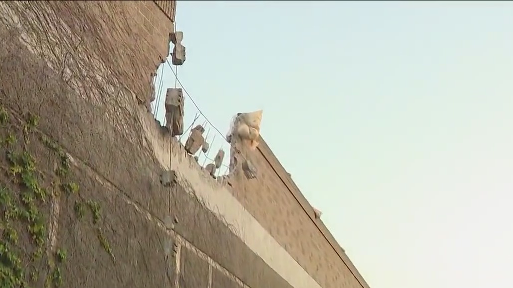 Debris rain down on South LA neighborhood after freeway crash