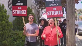 Rep. Katie Porter joins WGA picket line