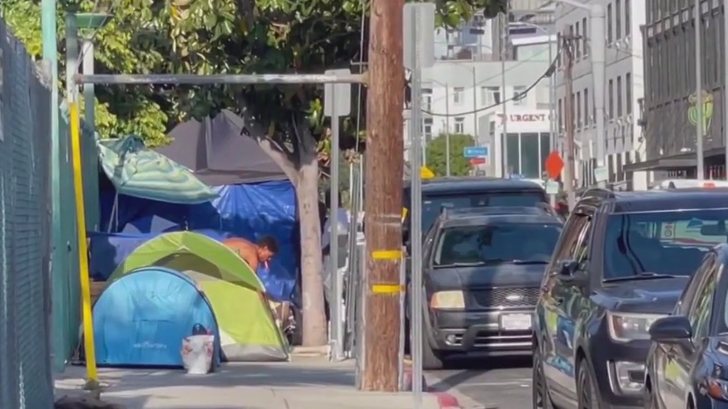 Parents concerned about homelessness near school