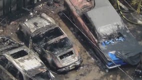 Dead body in burning car in Los Feliz