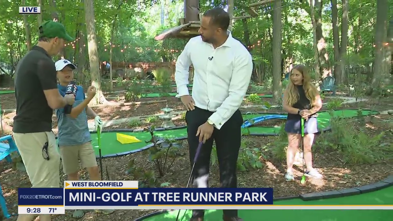 Mini-golf at the Tree Runner Adventure Park