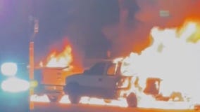 Fiery Woodland Hills crash caught on camera
