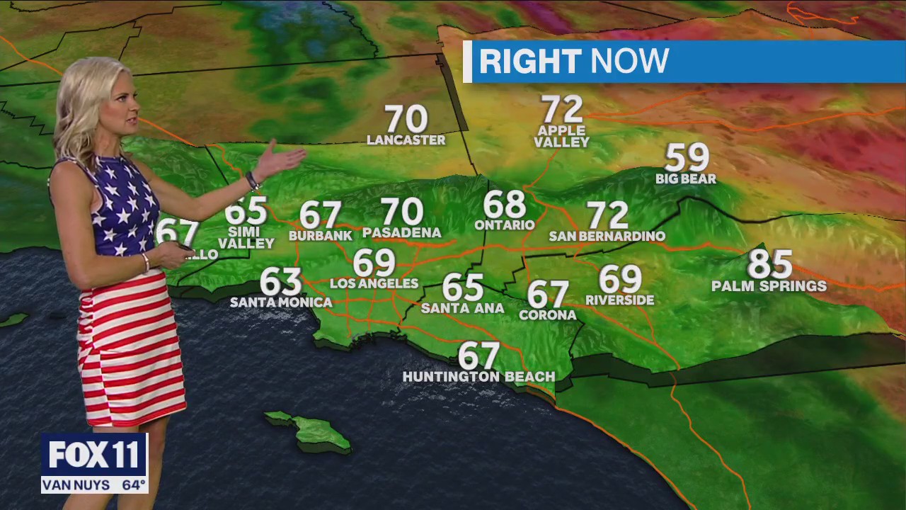 Weather forecast for Monday, May 29