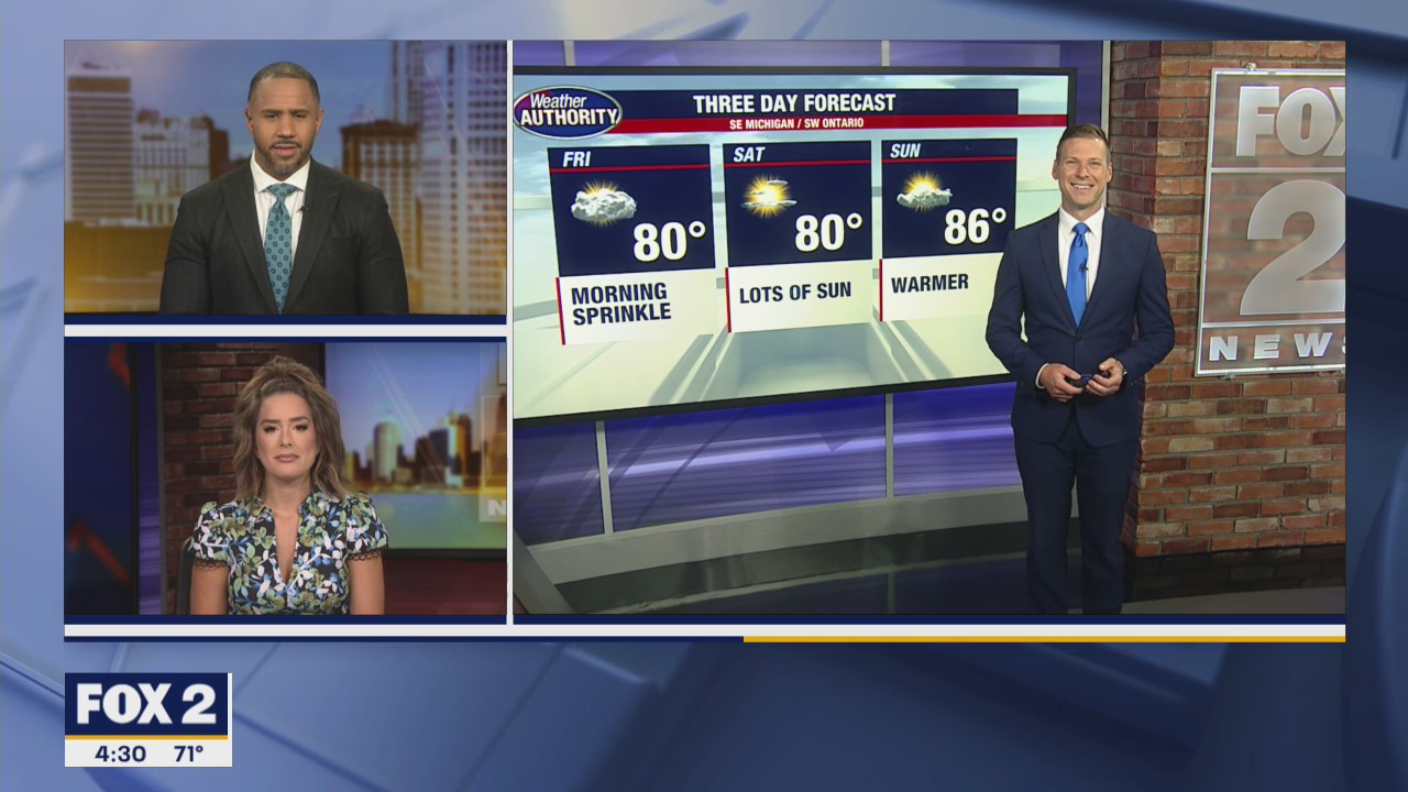 Fo3 Xo2 Great looking weekend ahead!! | FOX 2 Detroit