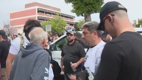 Fights break out outside 'choosing pronouns' meeting