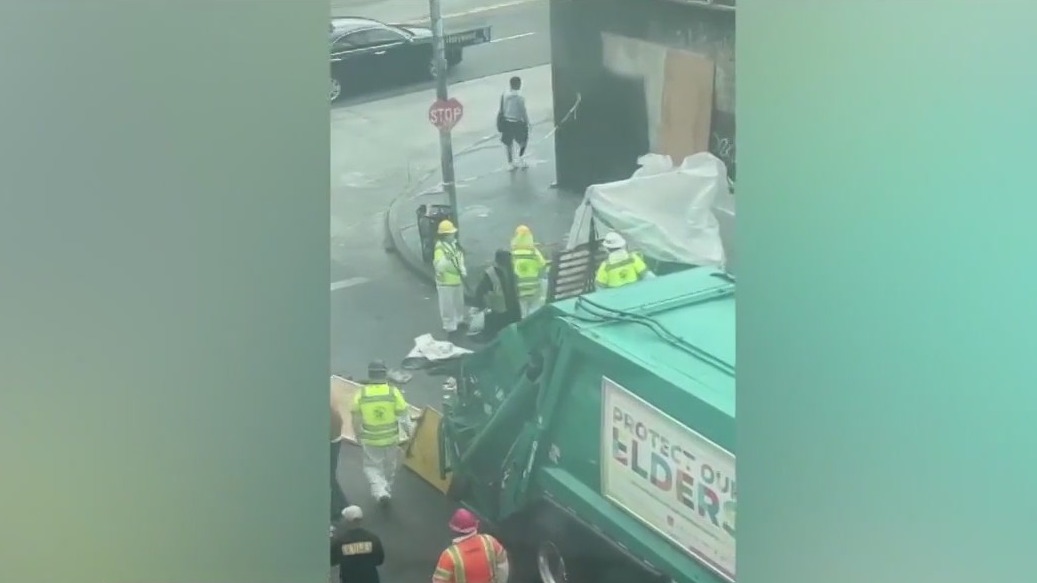 Hollywood homeless cleanup underway