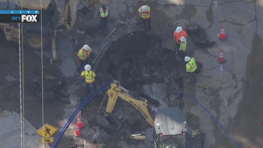 Santa Clarita water main break