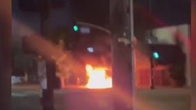 2 businesses destroyed in encampment fire