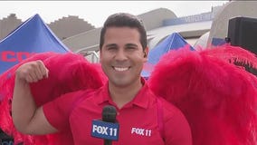 Bodybuilders hit the stage for Mr. and Ms. Muscle Beach