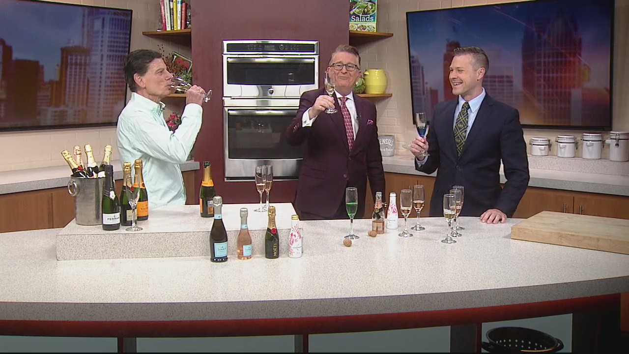 Elevate your big game day party menu with a sprinkling champagne