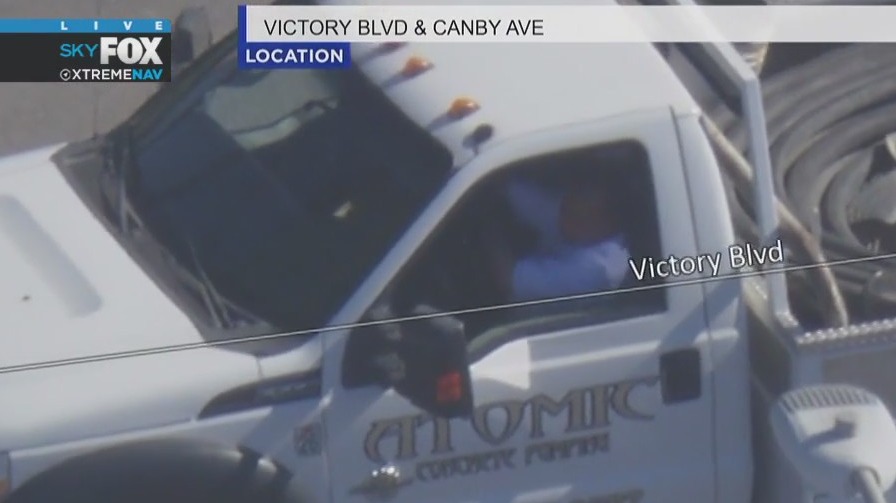 Pursuit in suspected stolen vehicle continues across SFV