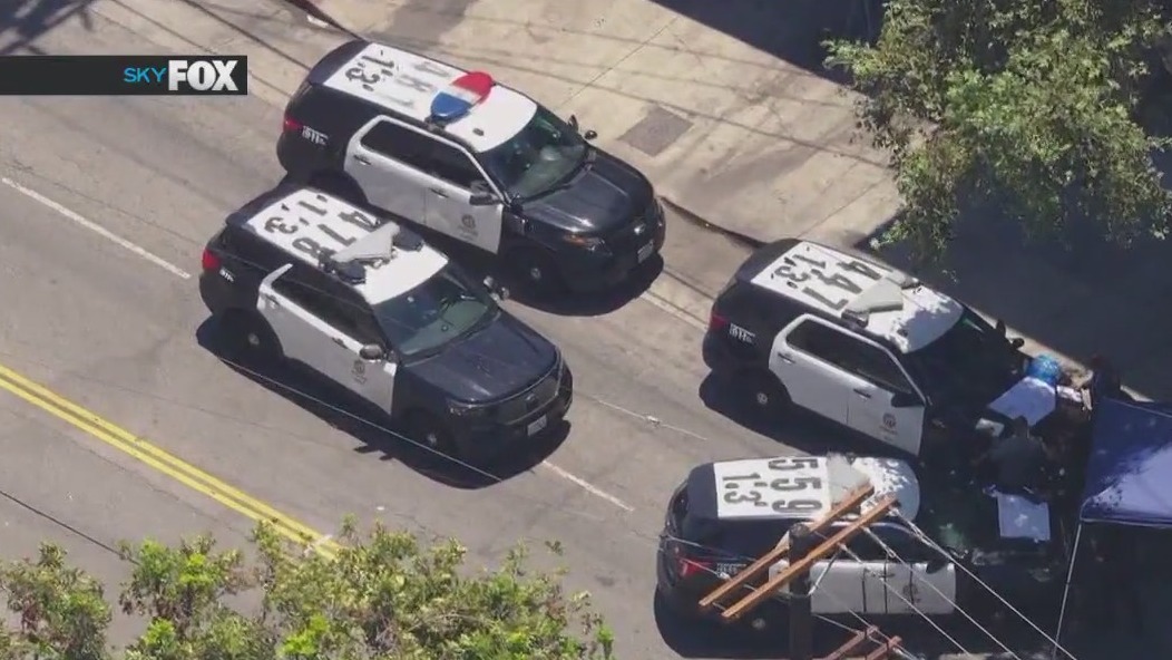 Man armed with knife shot by LAPD
