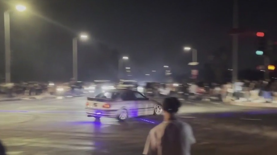 LAPD responds to street takeovers over weekend