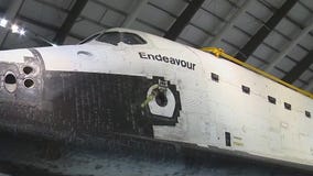 Space shuttle Endeavour prepares to go vertical