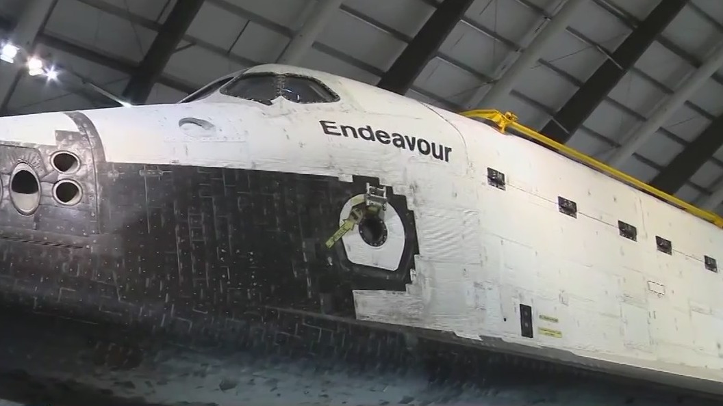 Space shuttle Endeavour prepares to go vertical