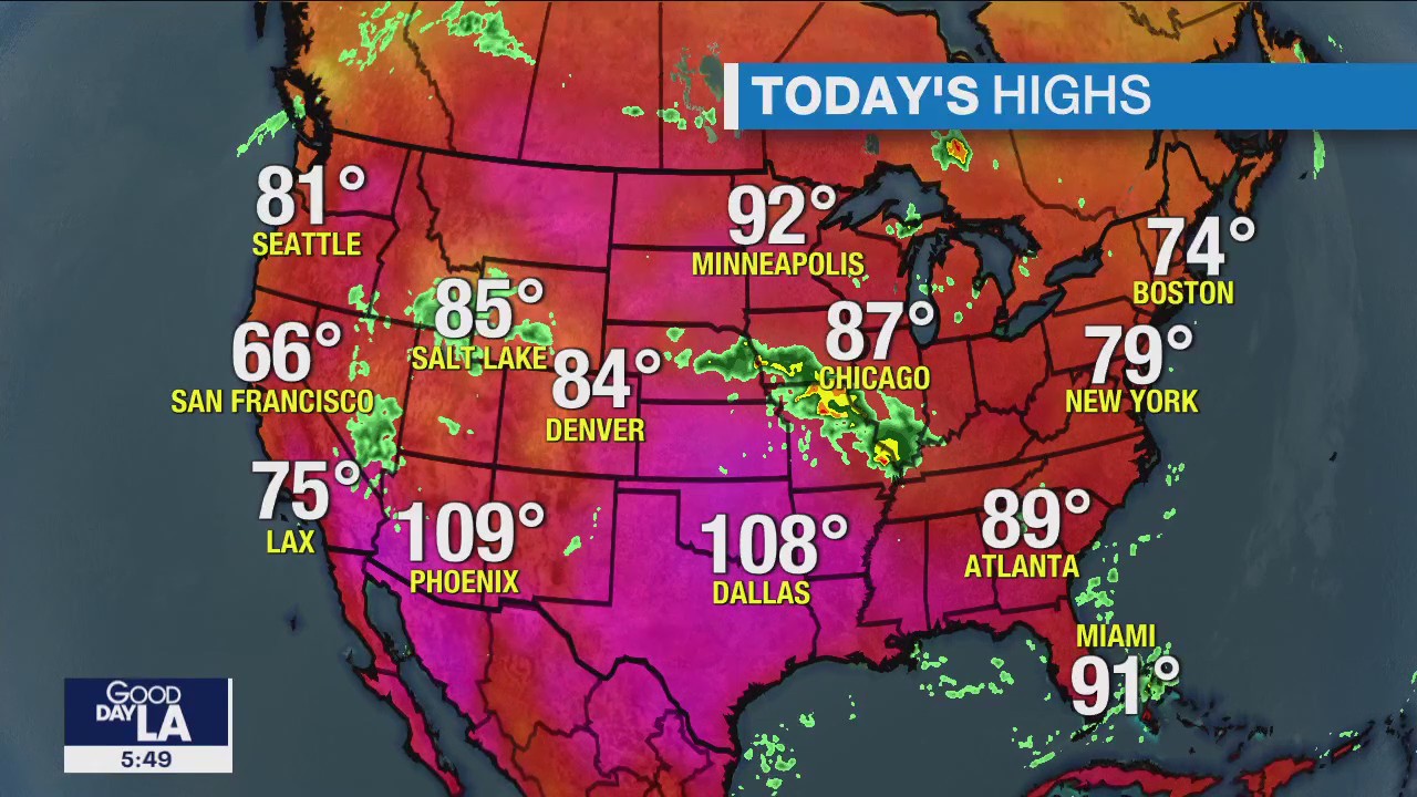 Weather Forecast for Wednesday, Aug. 2