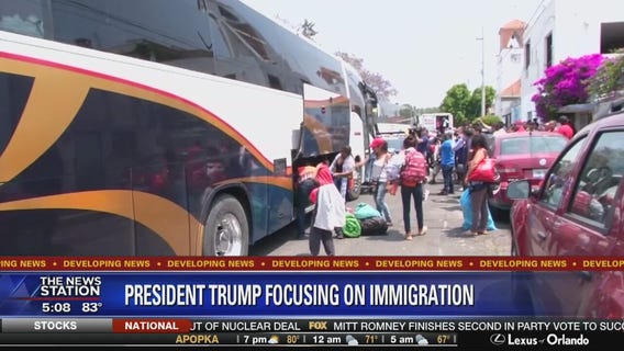 President Trump turns focus to immigration