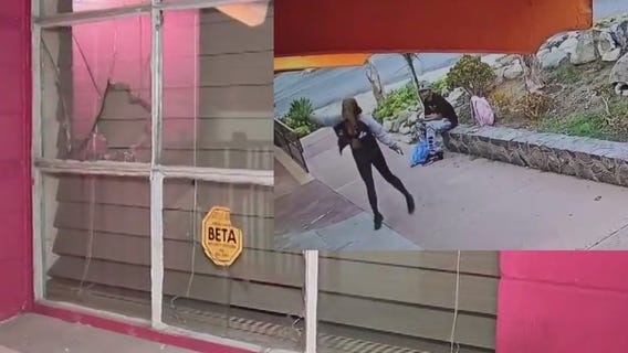 Woman breaks Pomona restaurant windows