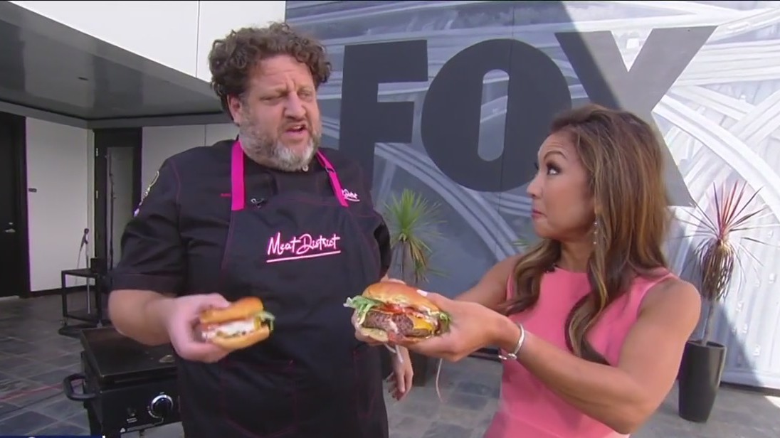 Perfect burger with Aaron May