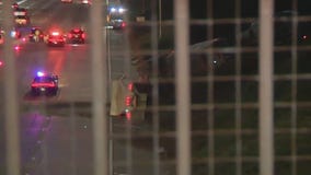 Tractor-trailer overturns on 210 Freeway in Pasadena