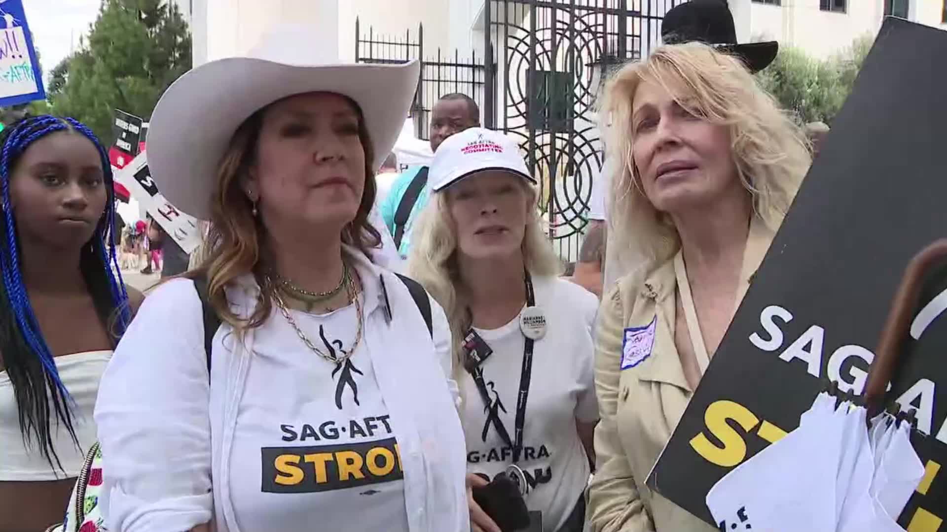 RAW: Joanna Cassidy, Joely Fisher, Frances Fisher, Brad Garrett sound off on SAG-AFTRA strike