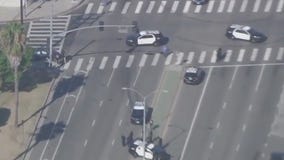LAPD patrol vehicle involved in Mid-City crash