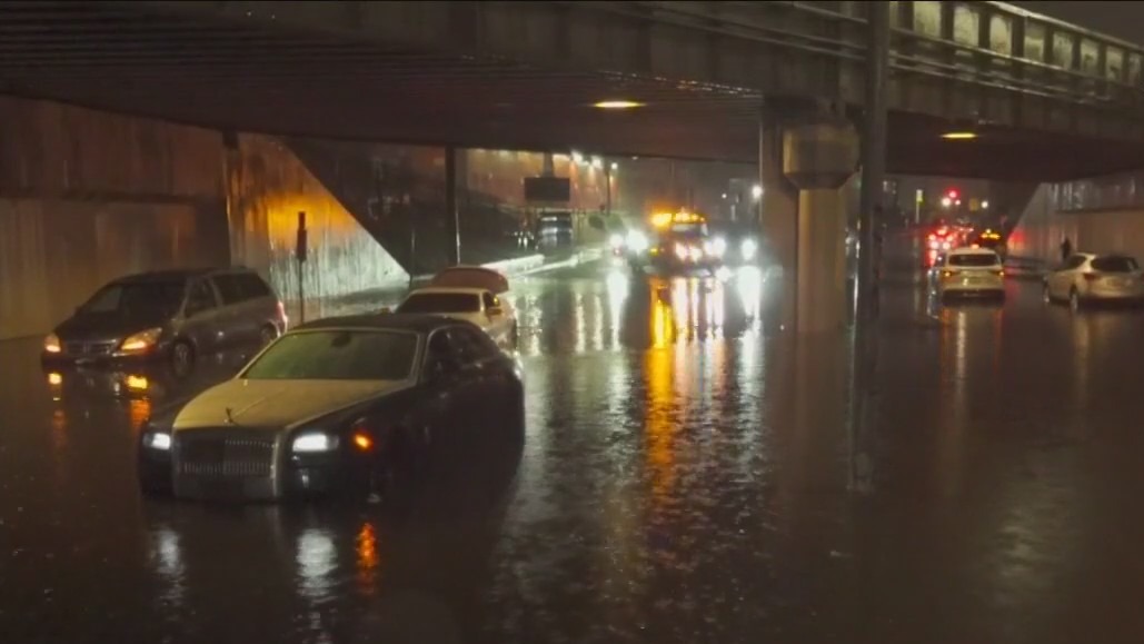 Tropical Storm Hilary floods SoCal roadways
