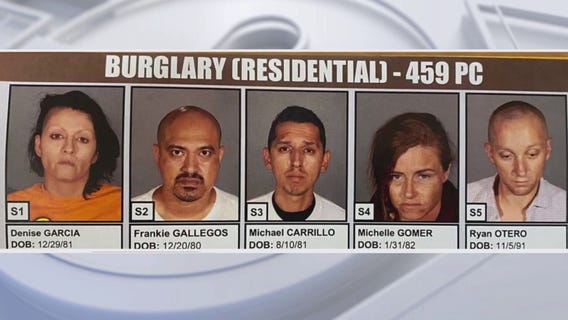 5 arrested in home remodeling burglaries