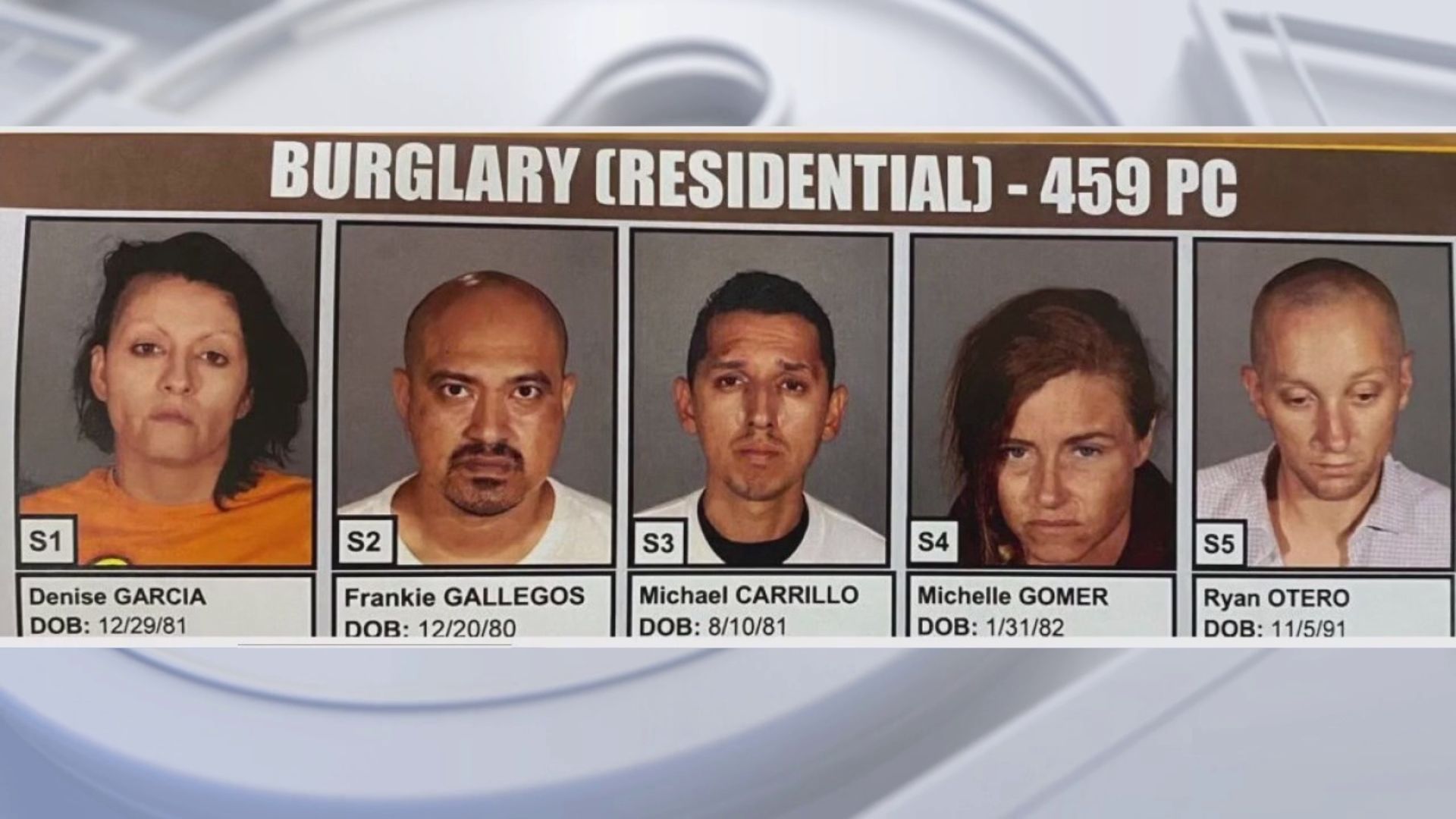 5 arrested in home remodeling burglaries