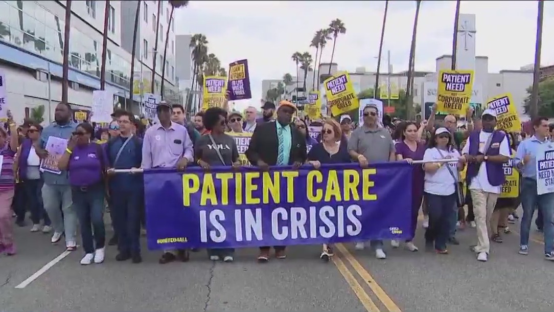 Kaiser workers rally on Labor Day | FOX 11 Los Angeles