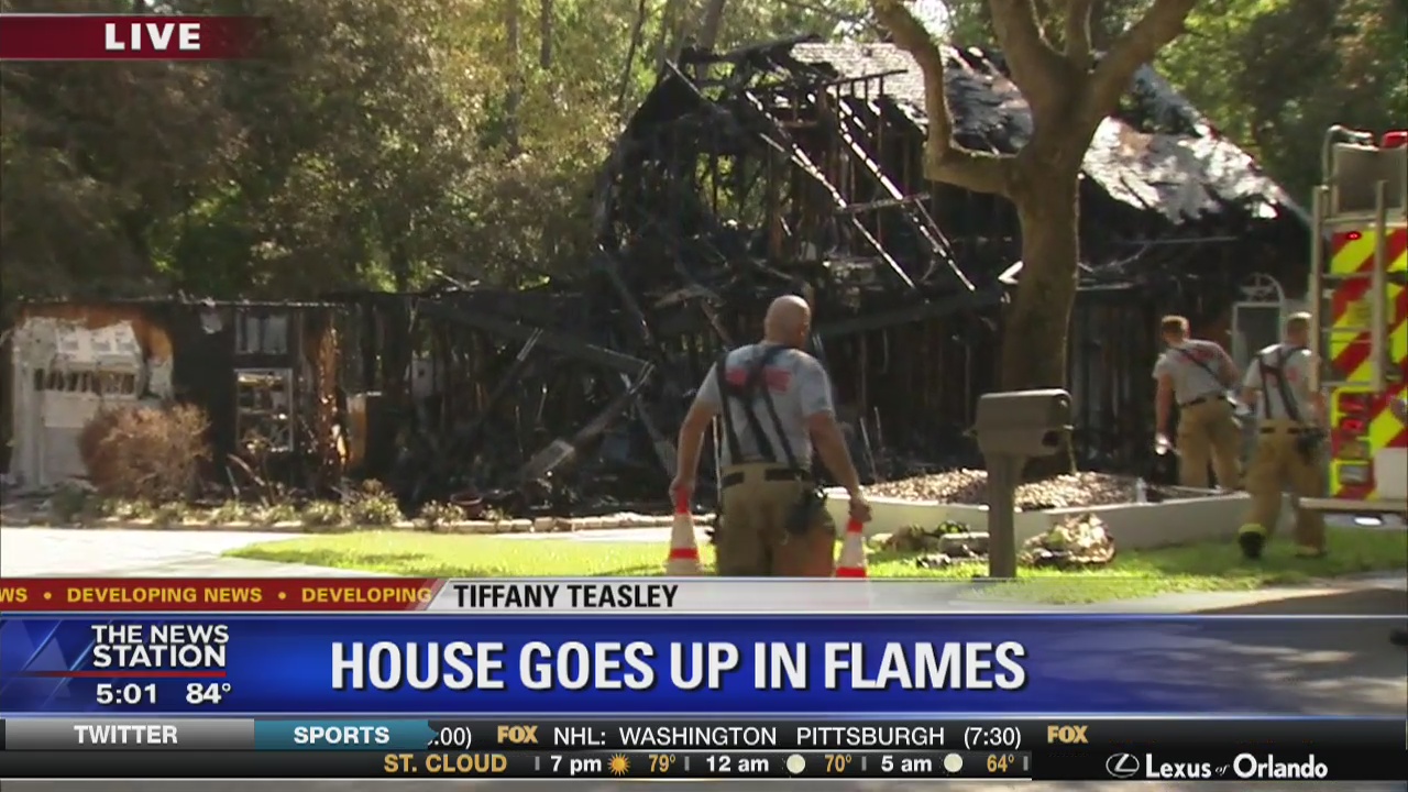 Fire engulfs home in DeLand | FOX 35 Orlando