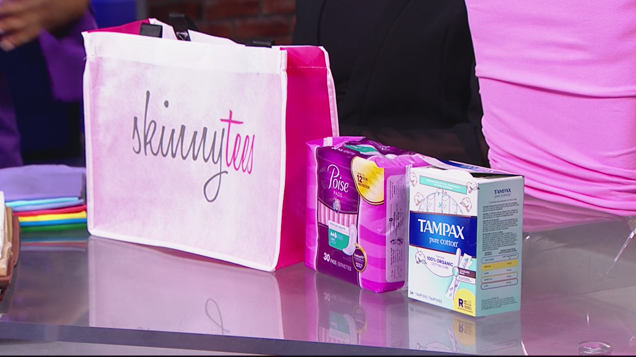 'Skinnytees' giving women access to feminine hygiene products