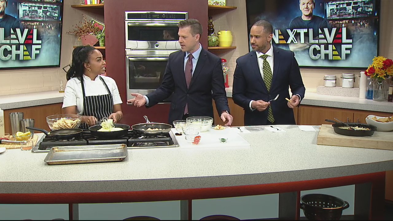 Shrimp and crab fondue dip with Cajun pita bread