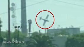 Small plane crashes onto soccer field