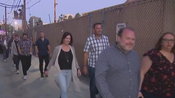 Late night TV staff back at work