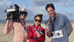 FOX 11 finishes 2nd in Malibu Tiathalon