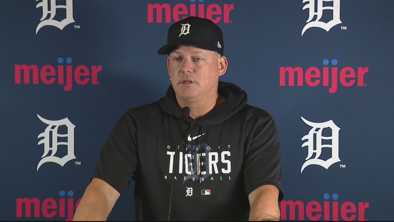 Tigers manager A.J. Hinch talks Opening Day in Detroit