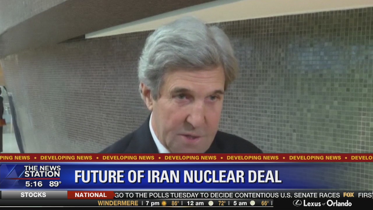 Trump attacks Kerrry over Iran deal