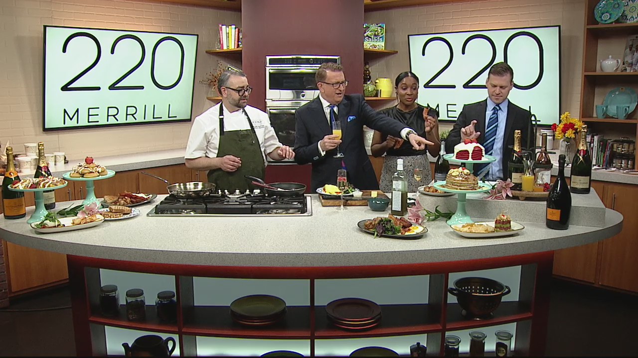 Cooking Mother's Day brunch with 220 Merrill