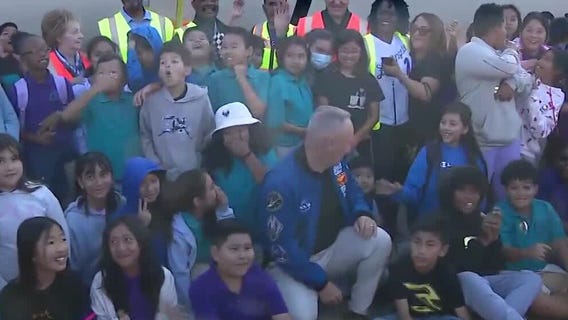 Space Shuttle Endeavour: Kids rejoice seeing massive rocket motors