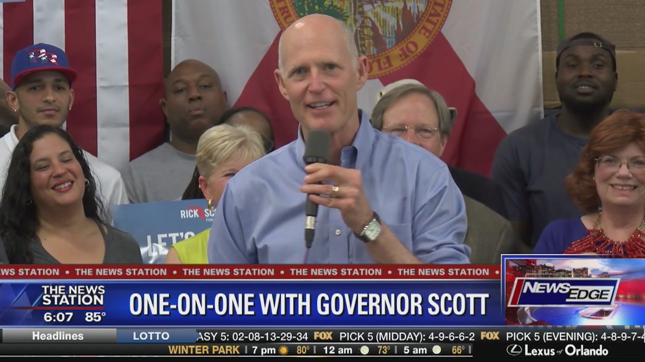 Gov. Scott holds campaign event in Orlando
