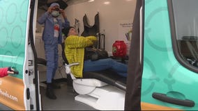 Dental hygienist takes her teeth care on the road