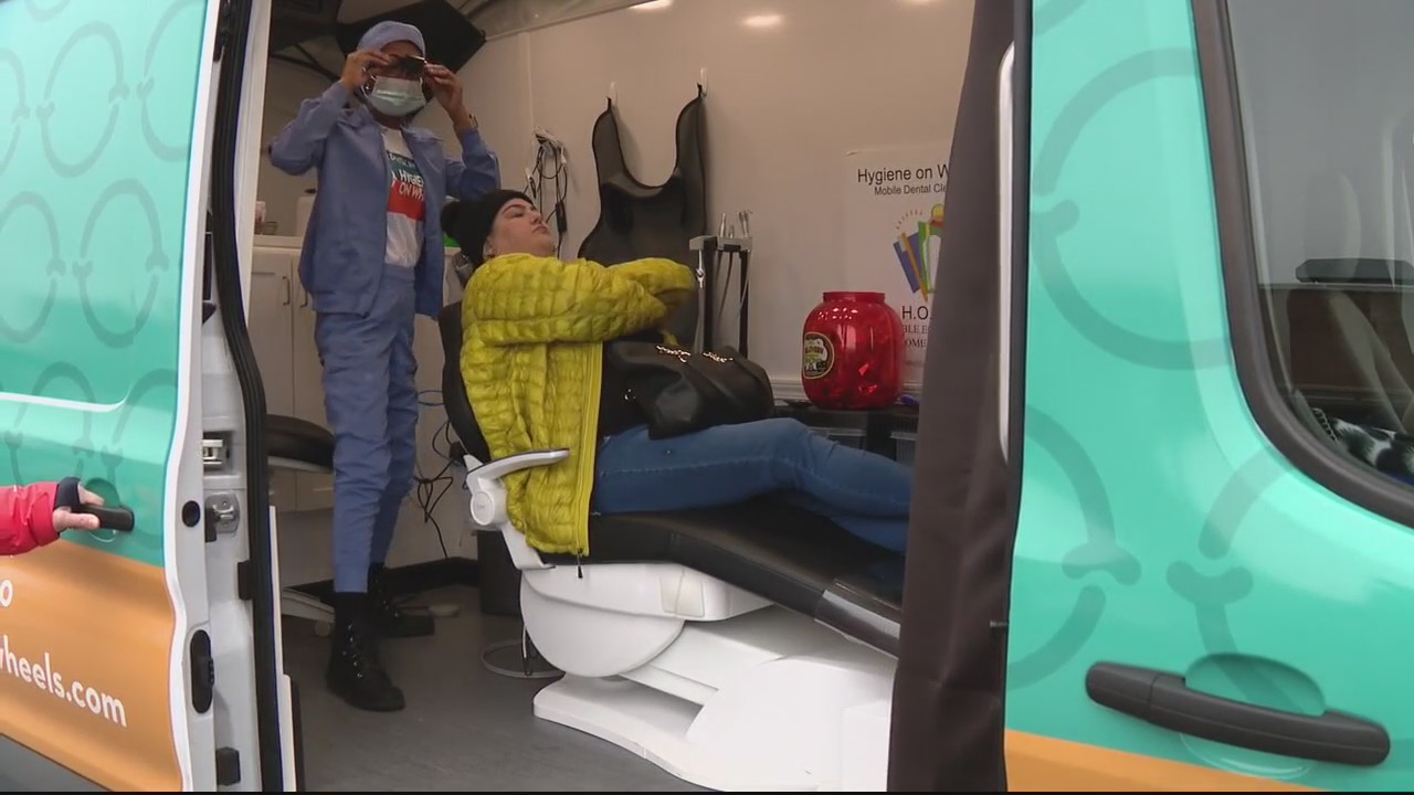 Dental hygienist takes her teeth care on the road