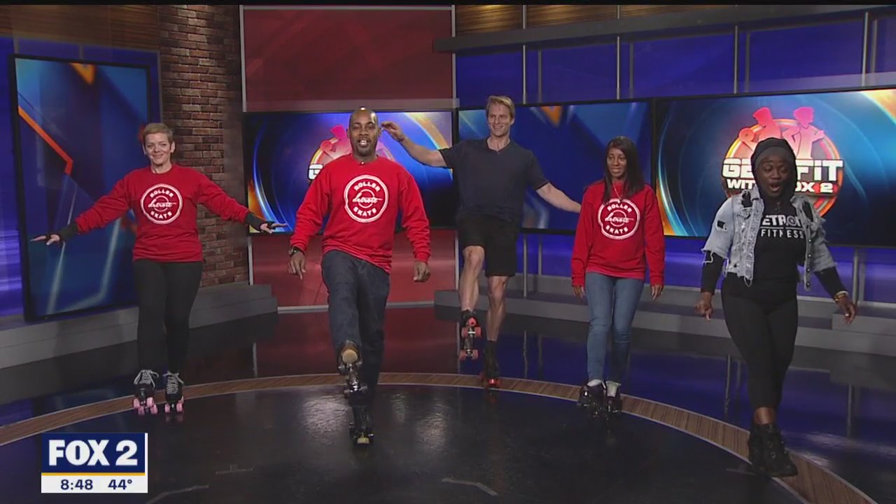 Pattie Dukes Fitness Bus Skates by to Get Fit with Alan Longstreet