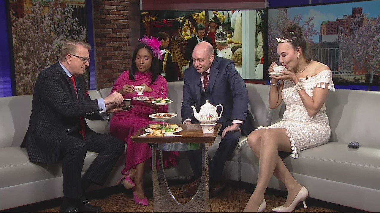 Tea at 'The Whitney' for Coronation Day