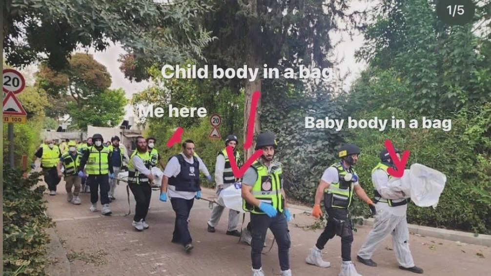 Volunteer shares photos of Hamas attacks