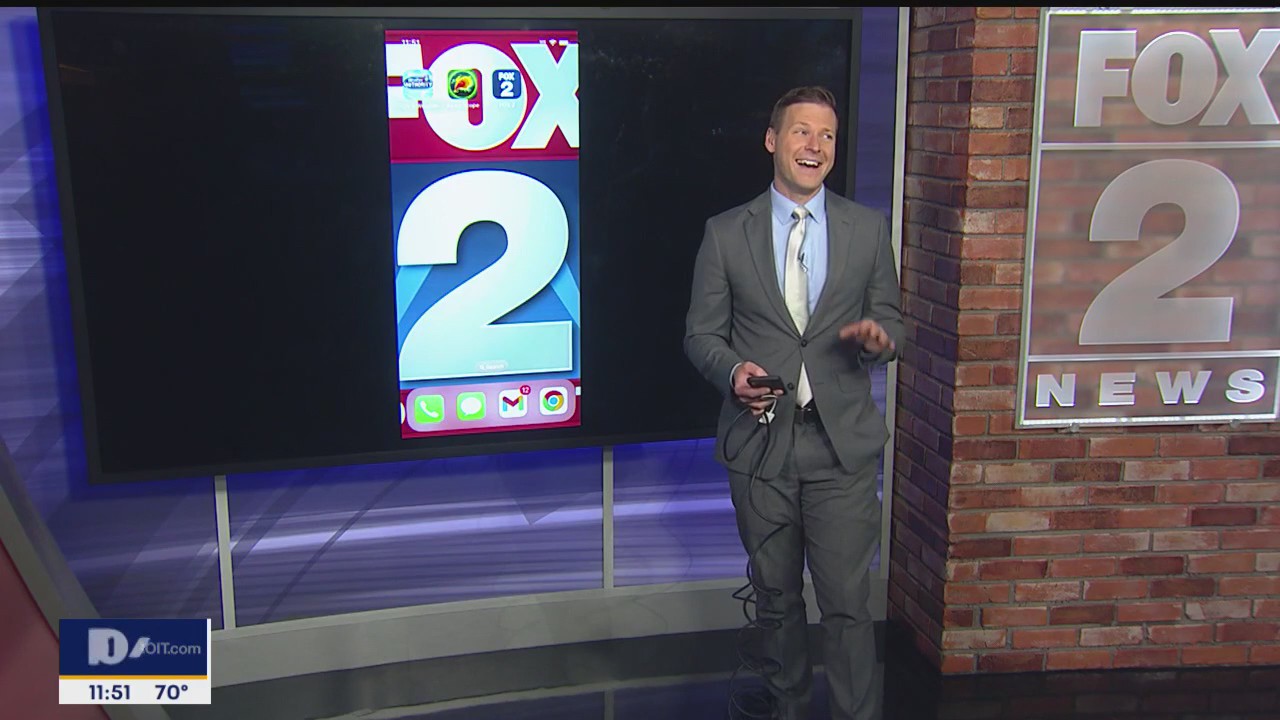 Fox 2 weather app showing quiet weather