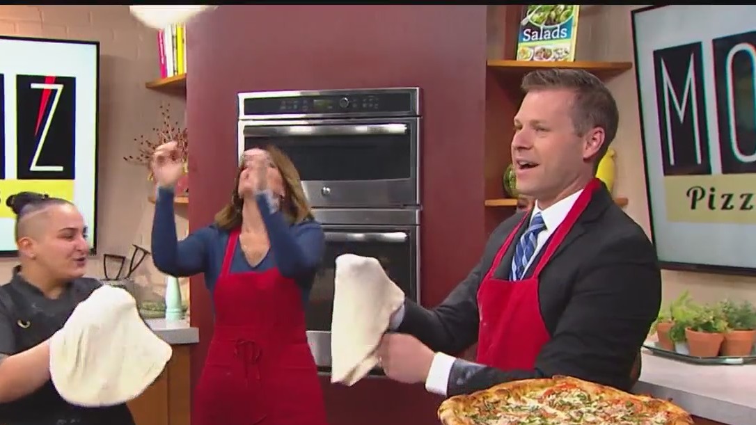 Tossing dough with Mootz Pizzeria & Bar