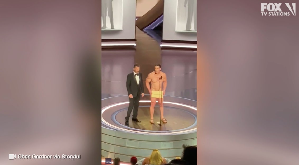 John Cena apparently goes naked at Oscars