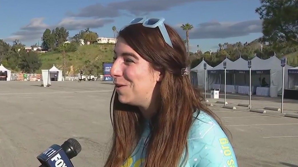 Woman running LA Marathon for a good cause